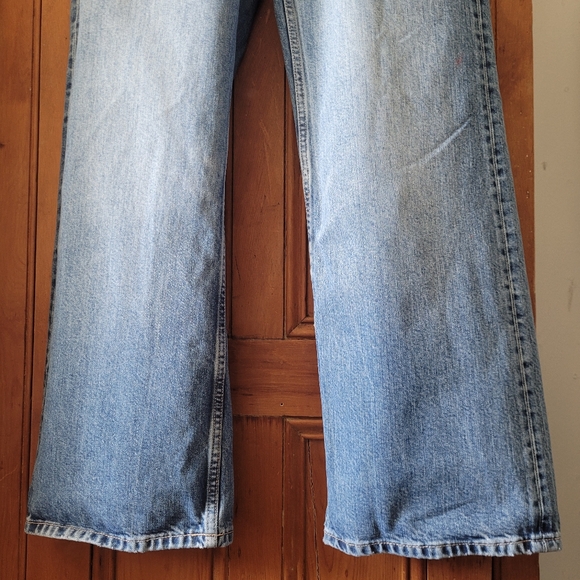 Zara High Waist Wide Leg Jeans Blue Size 4 - Picture 5 of 15